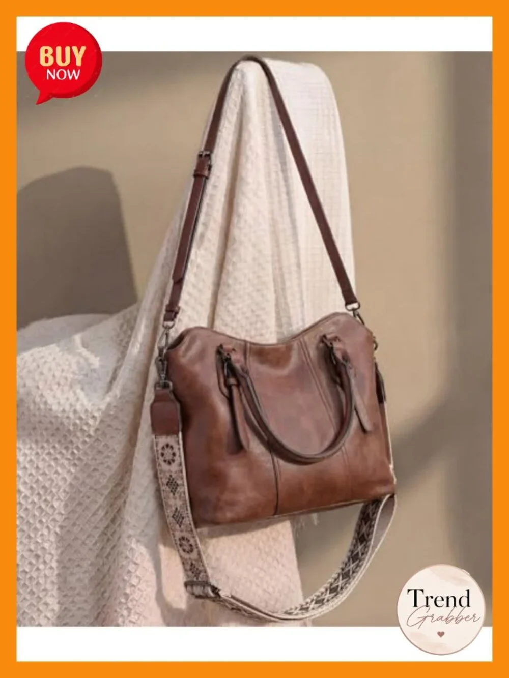 Vegan Leather Hobo Purse with Two Straps - Crossbody Shoulder Tote Bag